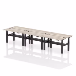 Dynamic Air Back-to-Back W1400 x D600mm Height Adjustable Sit Stand 6