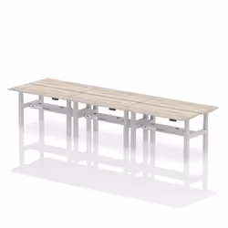 Dynamic Air Back-to-Back W1400 x D600mm Height Adjustable Sit Stand 6