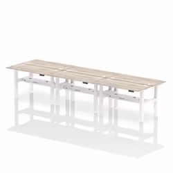 Dynamic Air Back-to-Back W1400 x D600mm Height Adjustable Sit Stand 6