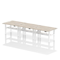 Dynamic Air Back-to-Back W1400 x D600mm Height Adjustable Sit Stand 6