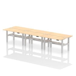 Dynamic Air Back-to-Back W1400 x D600mm Height Adjustable Sit Stand 6