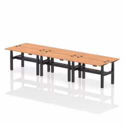 Dynamic Air Back-to-Back W1400 x D600mm Height Adjustable Sit Stand 6