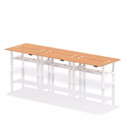 Dynamic Air Back-to-Back W1400 x D600mm Height Adjustable Sit Stand 6