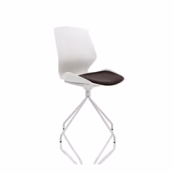 Florence is totally contemporary white shell seating for the modern. hard-working office space.