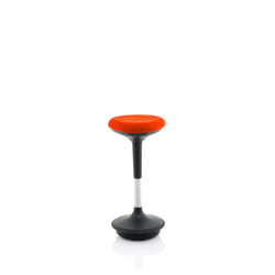Dynamic BR000213 saddle chair Padded seat Orange Fabric Black 1 pc(s)