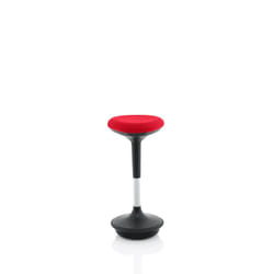 Dynamic BR000215 saddle chair Padded seat Red Fabric Black 1 pc(s)