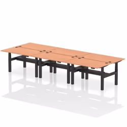 Dynamic Air Back-to-Back W1400 x D800mm Height Adjustable Sit Stand 6