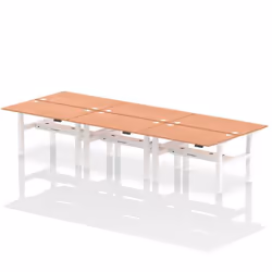 Dynamic Air Back-to-Back W1400 x D800mm Height Adjustable Sit Stand 6