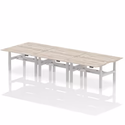 Dynamic Air Back-to-Back W1400 x D800mm Height Adjustable Sit Stand 6
