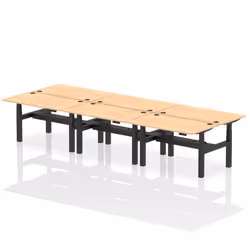 Dynamic Air Back-to-Back W1400 x D800mm Height Adjustable Sit Stand 6