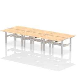 Dynamic Air Back-to-Back W1400 x D800mm Height Adjustable Sit Stand 6