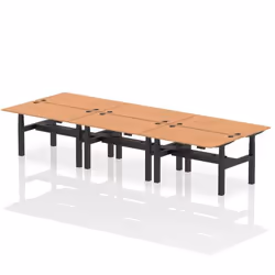 Dynamic Air Back-to-Back W1400 x D800mm Height Adjustable Sit Stand 6