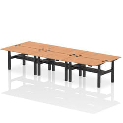 Dynamic Air Back-to-Back W1400 x D800mm Height Adjustable Sit Stand 6