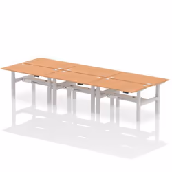 Dynamic Air Back-to-Back W1400 x D800mm Height Adjustable Sit Stand 6