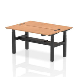 Dynamic Air Back-to-Back W1600 x D600mm Height Adjustable Sit Stand 2