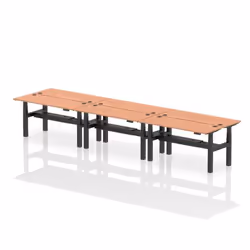 Dynamic Air Back-to-Back W1600 x D600mm Height Adjustable Sit Stand 6
