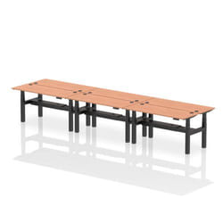 Dynamic Air Back-to-Back W1600 x D600mm Height Adjustable Sit Stand 6