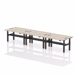Dynamic Air Back-to-Back W1600 x D600mm Height Adjustable Sit Stand 6