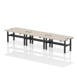 Dynamic Air Back-to-Back W1600 x D600mm Height Adjustable Sit Stand 6