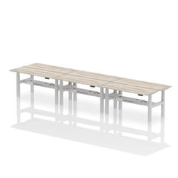 Dynamic Air Back-to-Back W1600 x D600mm Height Adjustable Sit Stand 6