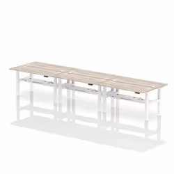 Dynamic Air Back-to-Back W1600 x D600mm Height Adjustable Sit Stand 6