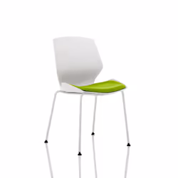 Florence is totally contemporary white shell seating for the modern. hard-working office space.