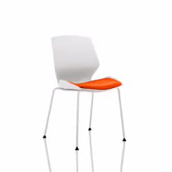 Florence is totally contemporary white shell seating for the modern. hard-working office space.