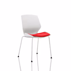 Florence is totally contemporary white shell seating for the modern. hard-working office space.