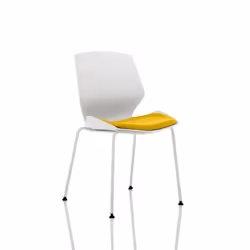 Florence is totally contemporary white shell seating for the modern. hard-working office space.