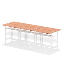 Dynamic Air Back-to-Back W1600 x D800mm Height Adjustable Sit Stand 6