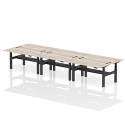 Dynamic Air Back-to-Back W1600 x D800mm Height Adjustable Sit Stand 6