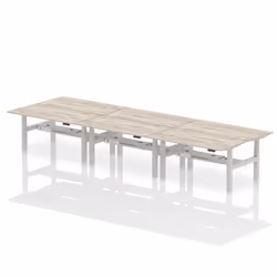 Dynamic Air Back-to-Back W1600 x D800mm Height Adjustable Sit Stand 6
