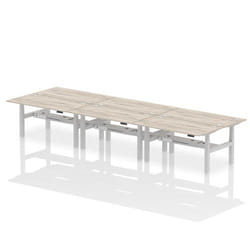 Dynamic Air Back-to-Back W1600 x D800mm Height Adjustable Sit Stand 6