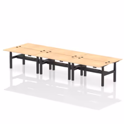 Dynamic Air Back-to-Back W1600 x D800mm Height Adjustable Sit Stand 6