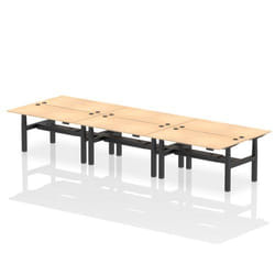 Dynamic Air Back-to-Back W1600 x D800mm Height Adjustable Sit Stand 6