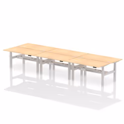 Dynamic Air Back-to-Back W1600 x D800mm Height Adjustable Sit Stand 6