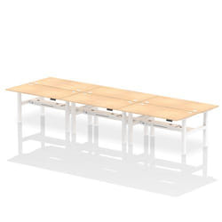Dynamic Air Back-to-Back W1600 x D800mm Height Adjustable Sit Stand 6