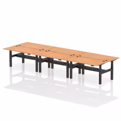 Dynamic Air Back-to-Back W1600 x D800mm Height Adjustable Sit Stand 6