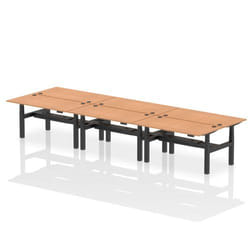 Dynamic Air Back-to-Back W1600 x D800mm Height Adjustable Sit Stand 6