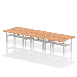Dynamic Air Back-to-Back W1600 x D800mm Height Adjustable Sit Stand 6
