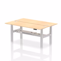 Dynamic Air Back-to-Back W1800 x D600mm Height Adjustable Sit Stand 2