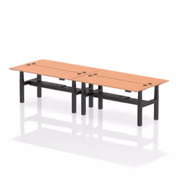Dynamic Air Back-to-Back W1800 x D600mm Height Adjustable Sit Stand 4