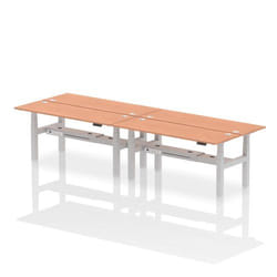 Dynamic Air Back-to-Back W1800 x D600mm Height Adjustable Sit Stand 4