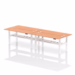 Dynamic Air Back-to-Back W1800 x D600mm Height Adjustable Sit Stand 4