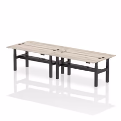 Dynamic Air Back-to-Back W1800 x D600mm Height Adjustable Sit Stand 4