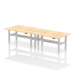 Dynamic Air Back-to-Back W1800 x D600mm Height Adjustable Sit Stand 4