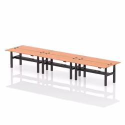 Dynamic Air Back-to-Back W1800 x D600mm Height Adjustable Sit Stand 6