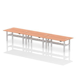 Dynamic Air Back-to-Back W1800 x D600mm Height Adjustable Sit Stand 6