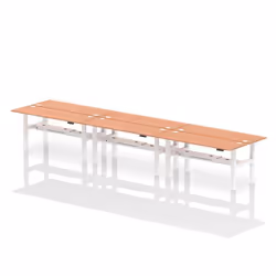Dynamic Air Back-to-Back W1800 x D600mm Height Adjustable Sit Stand 6