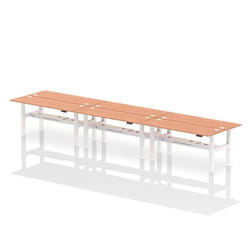 Dynamic Air Back-to-Back W1800 x D600mm Height Adjustable Sit Stand 6